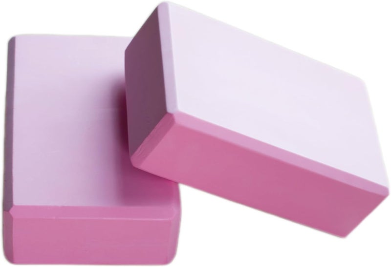 binstree Yoga Block High Density EVA Foam Blocks 2 Packs 9"x6"x3" Each, Supportive, Lightweight with Beveled Edges for Yoga, Pilates, and Meditation - Image 1